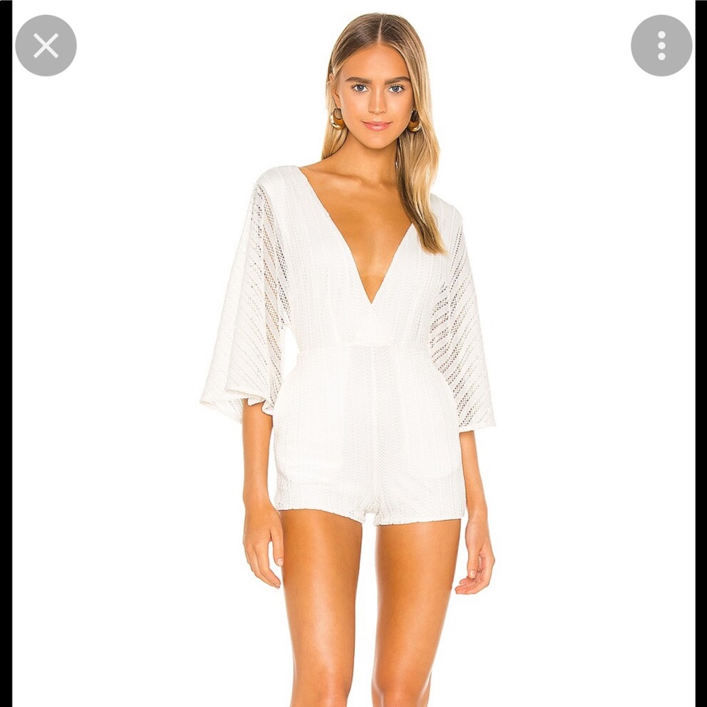 Michael Costello X revolve white romper